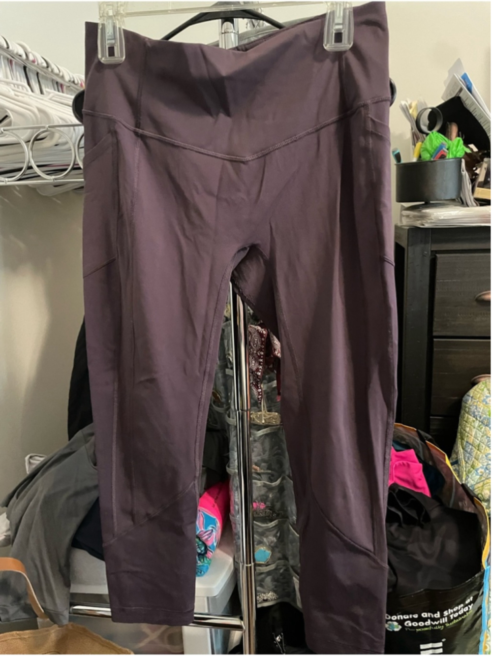 Lululemon Purple High-Waist Athletic Leggings
